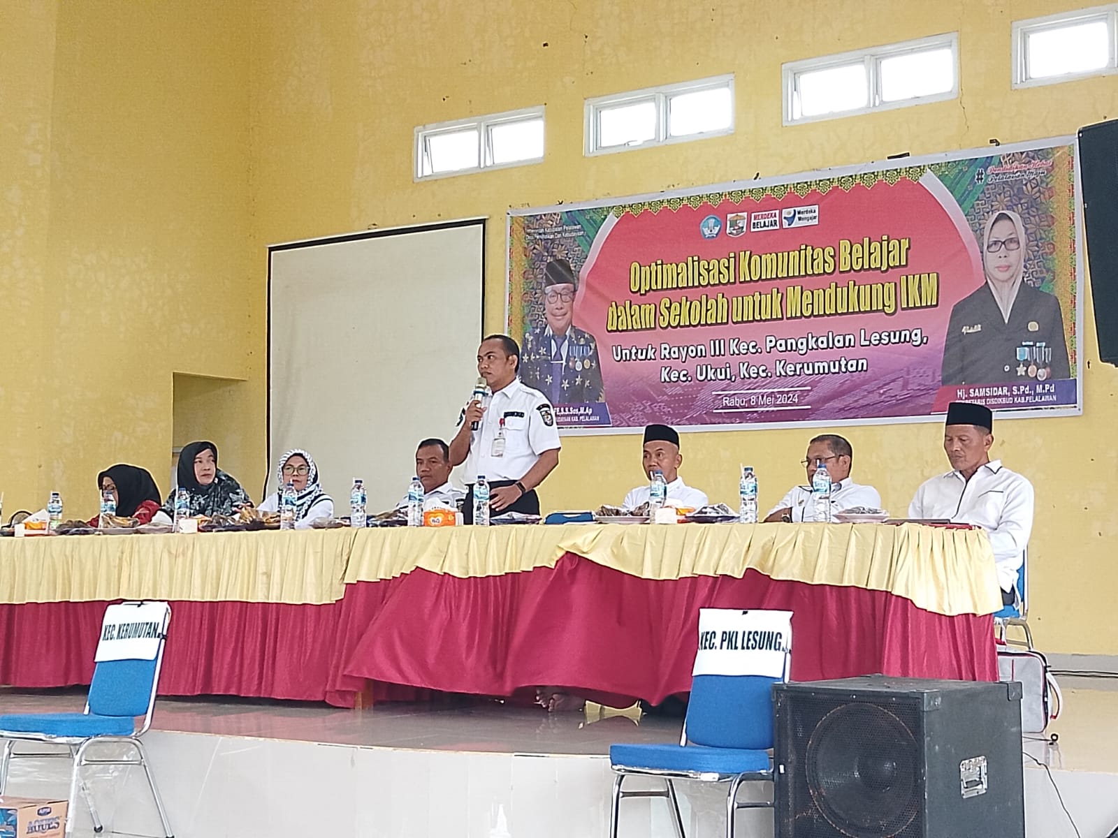 You are currently viewing Dinas Pendidikan Dan Kebudayaan Kabupaten Pelalawan Hadiri Kegiatan Optimalisasi Komunitas Belajar Dalam Sekolah Di Kecamatan Ukui