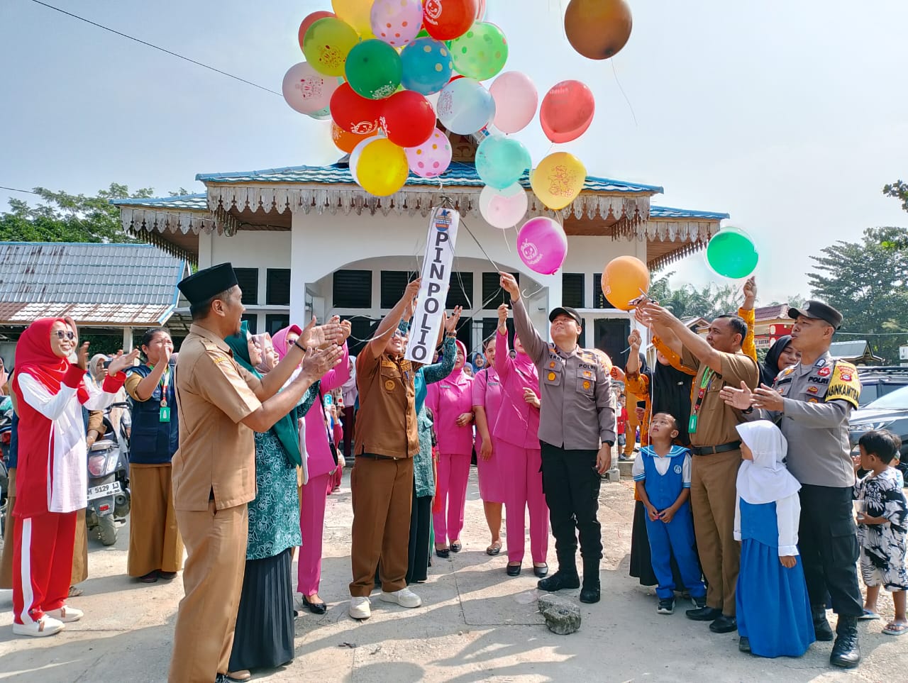 You are currently viewing Lindungi Anak-Anak Dari Polio, Puskesmas Kerumutan Launching Pencanangan PIN Polio Serentak Tahun 2024